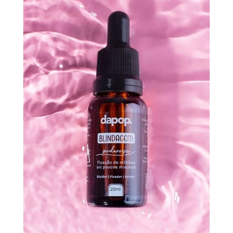 Blindagem facial de alta fixação 3 em 1 diluidor fixador e primer da dapop