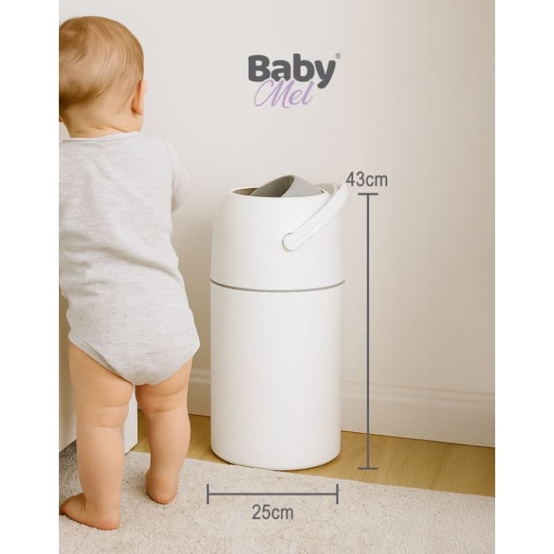 lixeira mágica 3 em 1 anti-odor fraldas descartáveis babymel