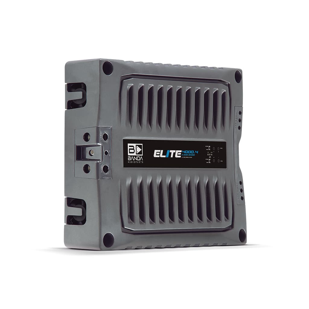Módulo Amplificador Banda Elite 4000.4 Wrms 2 Ohms 4 Canais Bridge 4 Ohms Som Automotivo