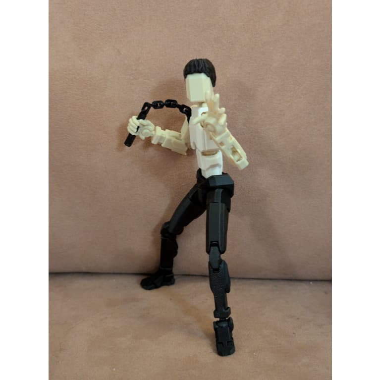 Nunchakus para Dummy 13 Arte Marcial Acessórios Brinquedo Decoração - Impressão 3D