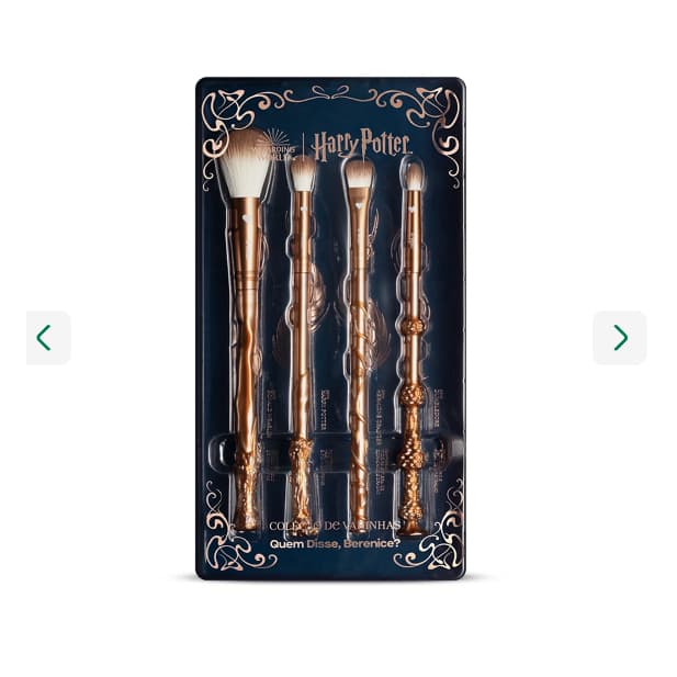 Linha Harry Potter Quem Disse, Berenice?:Paleta, Kit Pincéis, Balm Labial, iluminador.