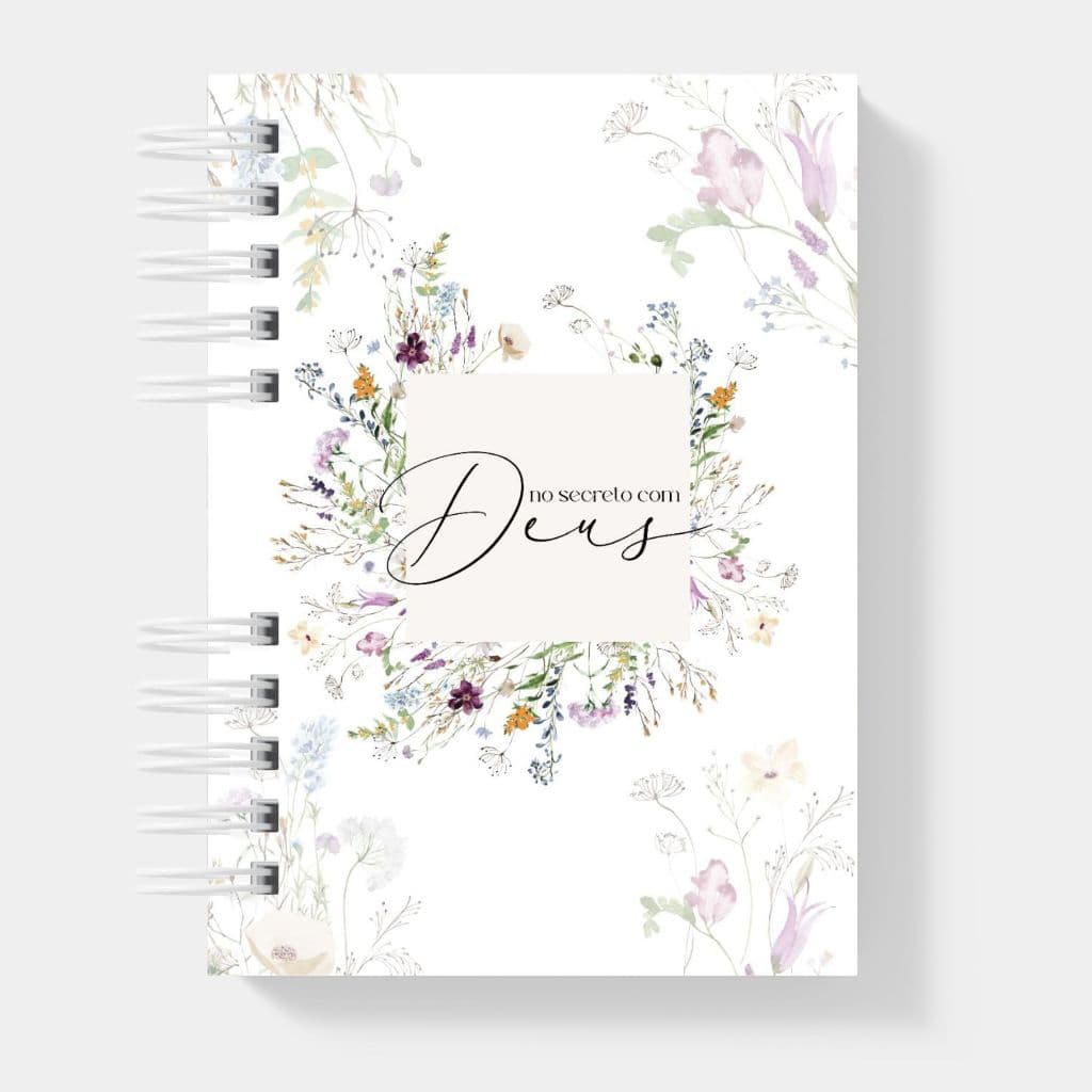 Caderno Devocional / Diário Devocional Espiritual No Secreto com Deus cristão com ou sem nome