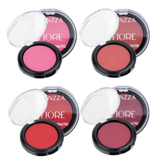 Blush Compacto Alta Pigmentação Longa Duração Fiore  - Fenzza