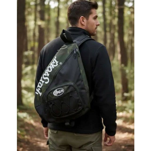 Mochila Masculina Alça Transversal Com 3 Compartimentos