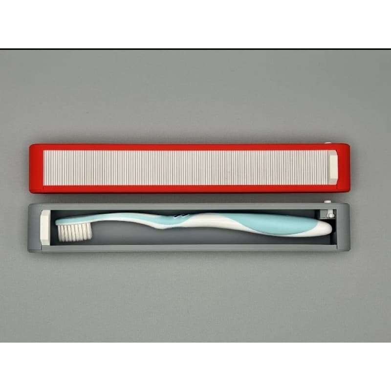 Porta Escova de Dente Moderno com Tampa Deslizante e Trava – Inovador, Elegante e Higiênico Viagem Bolsa Mala