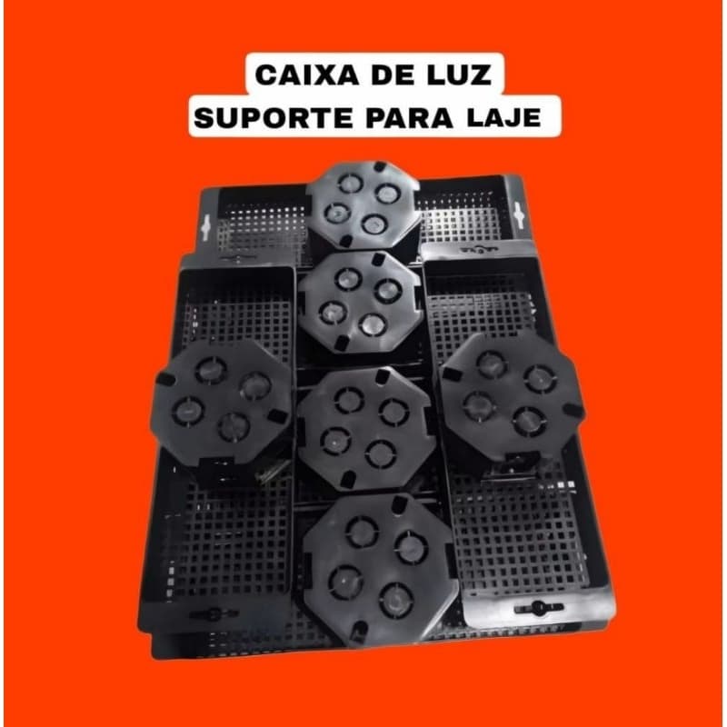 KIT 15 CAIXAS DE LUZ SUPORTE LAJE 30 cm  *REFORÇADA*.