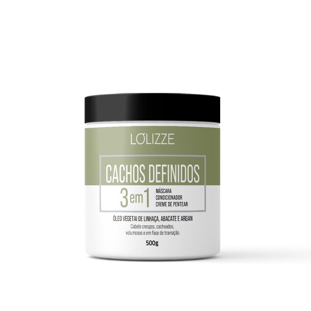 Máscara para Cabelos Cachos Definidos 500gr Lolizze
