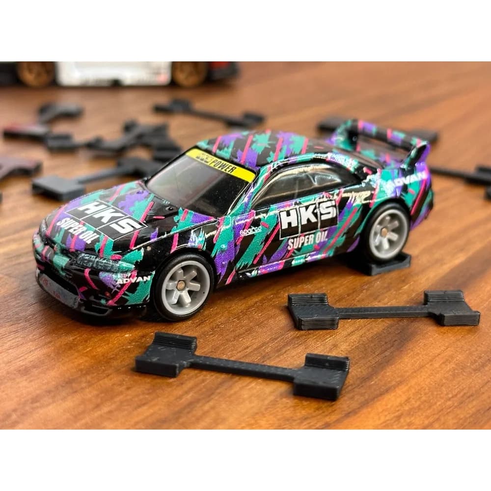 20 Calços Trava Rodas para Carrinhos Hot Wheels Anti-rotação
