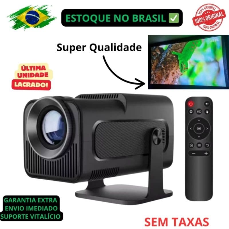 Projetor HY320 Mini Android Full HD 4K Bluetooth Wi-fi - ATUALIZADO! MELHOR VERSÃO