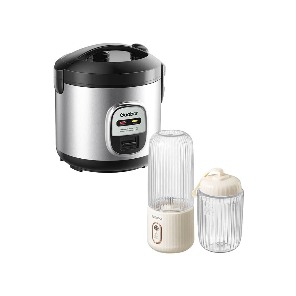[Venda em Conjunto] Gaabor Panela de Arroz 2L RC20M + Espremedor de Frutas Portátil USB de Bolso 350 ml + 280 ml FP03T