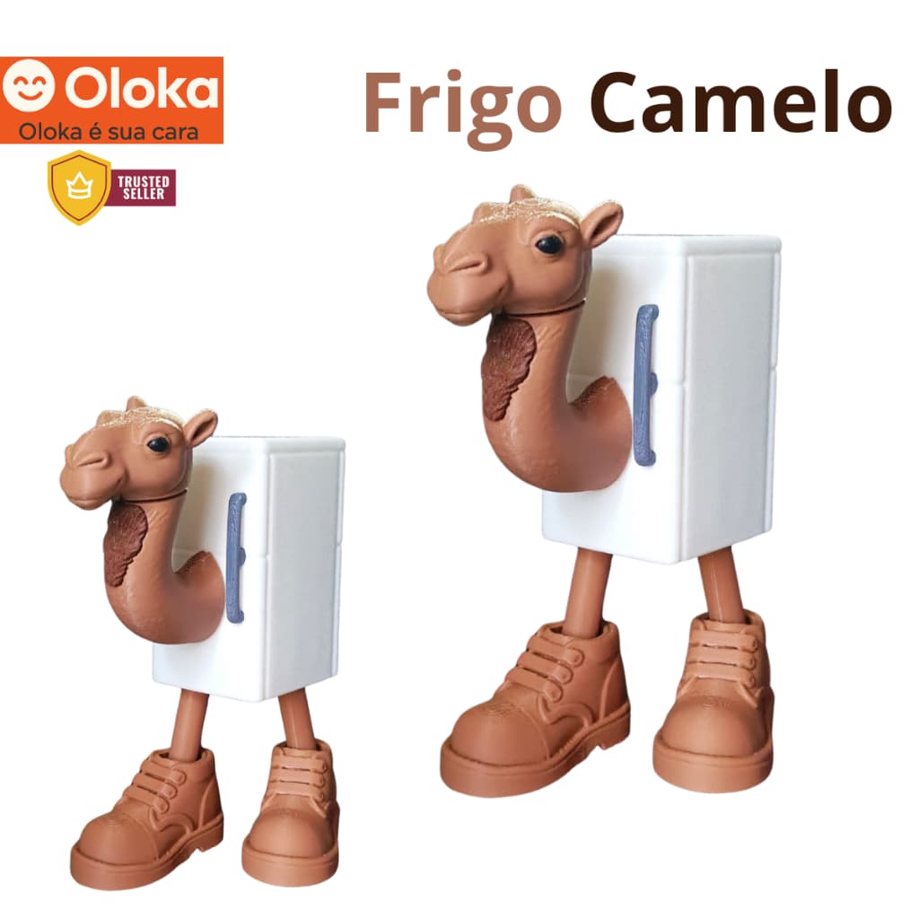 Boneco Frigo Camelo Articulado 3D Geek Meme Brainrot Italiano – Decoração Exclusiva