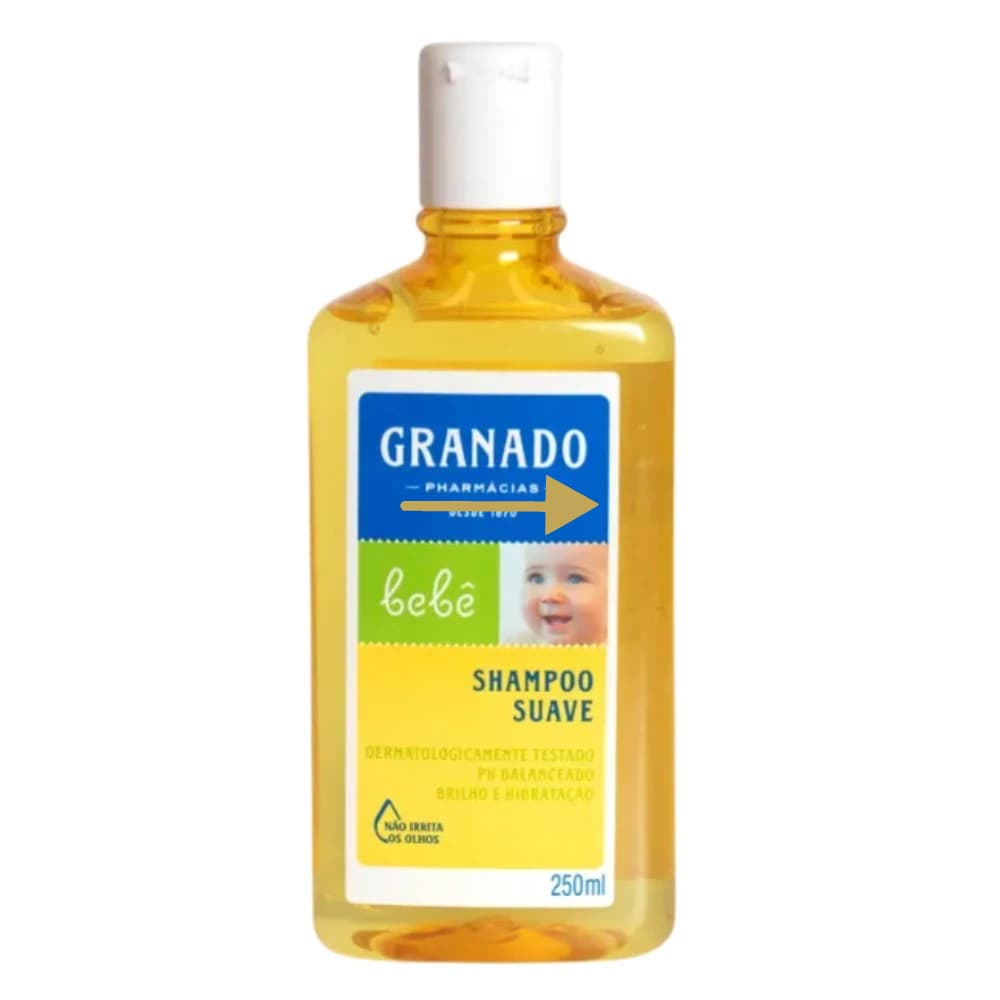 Shampoo Granado Bebê Suave 250ml | Limpeza Delicada | Fórmula Hipoalergênica Infantil