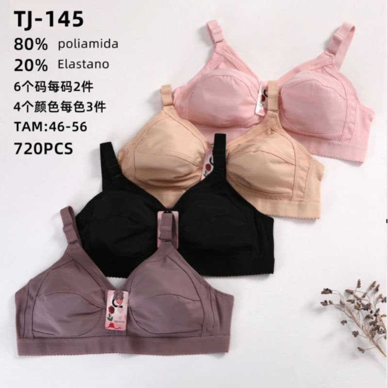 sutiã plus size com sustentação alta qualidade kit2
