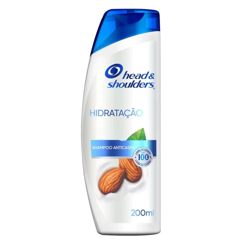 Shampoo Head & Shoulders Hidratação 200ml | Anticaspa + Nutrição | Para Couro Cabeludo Ressecado