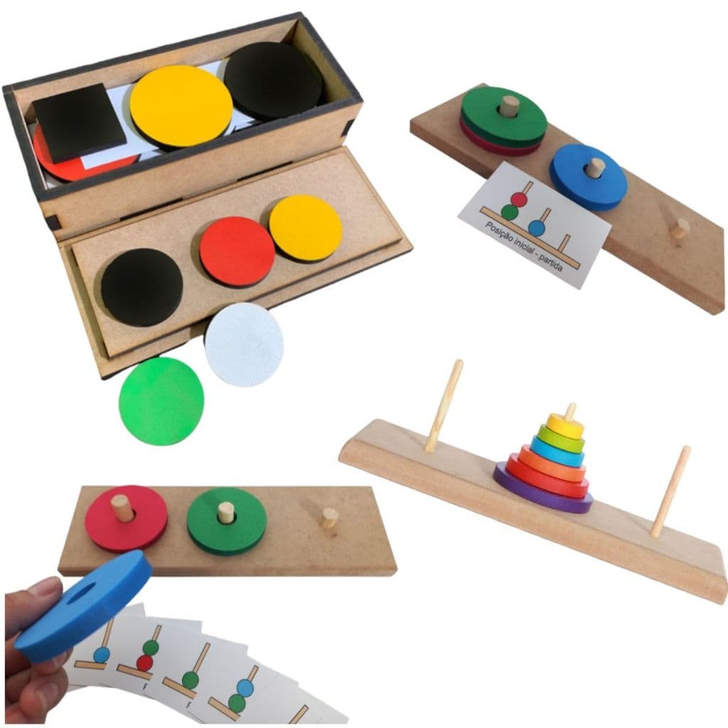 3x Teste Psicopedagógicos Torre de Londres + Torre de Hanói + Teste Token Avaliação Educativo