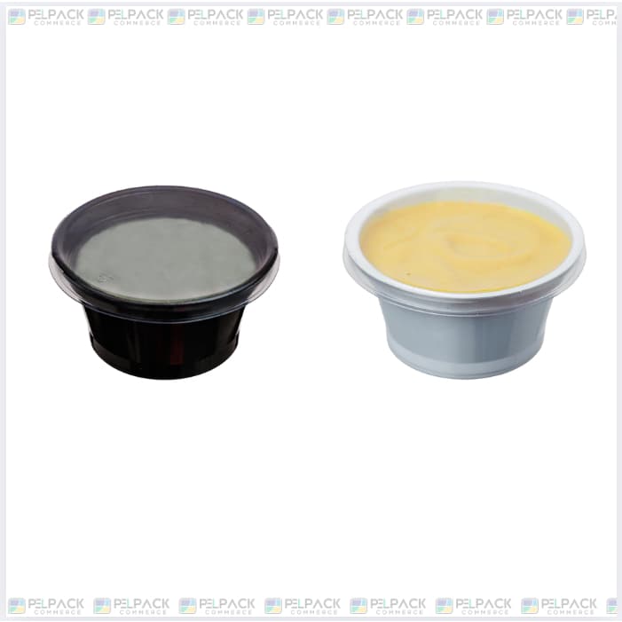 100 Potes para Molho Delivery 30ml com Tampa – Molheira Prática para Restaurante e Lanchonete