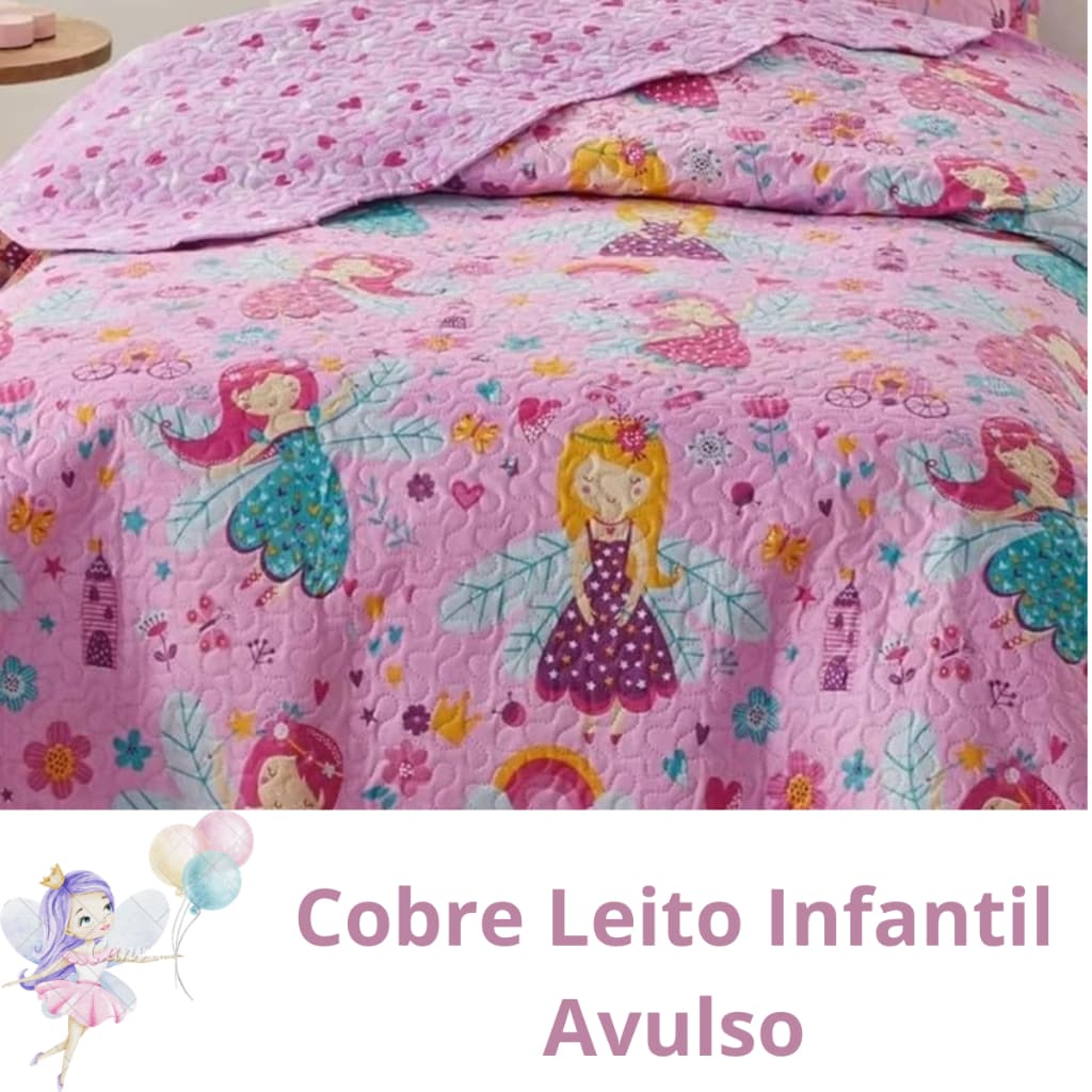 Cobre leito Solteiro Dupla Face Kids Infantil Estampado AVULSO