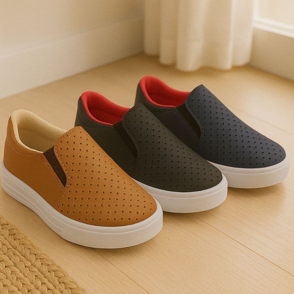 Tênis Infantil Iate Slip On Masculino Menino Casual Lançamento Casual Promoção 18 ao 27 Antiderrapante