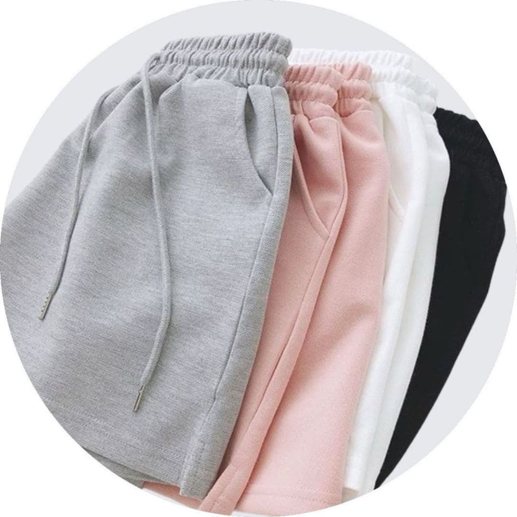 Short Moletom Feminino Moda Casual e Esportiva