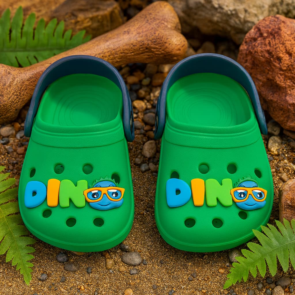 Babuche Sandália Menino Infantil Dino Colorido Leve Macia Confortável Promoção