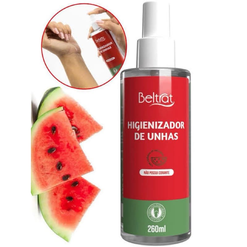 Prep Beltrat Higienizador de Unha Melancia Spray 260ml