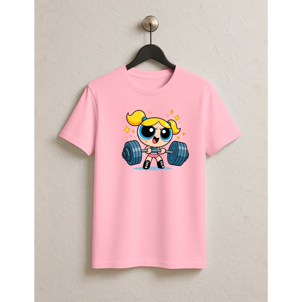 Camisa Blusa Feminina  Camiseta Academia Barra Fitness Super Poderosa Lançamento Oferta