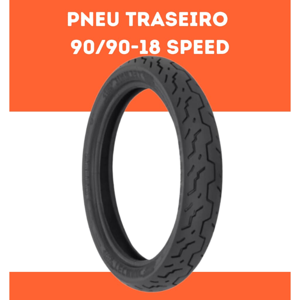 Pneu Traseiro moto CG Titan ,fan, ybr 125, factor 150  -90/90-18 *sem Camara*