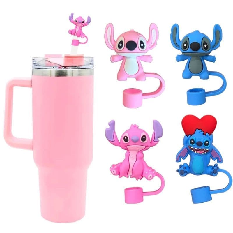 Tampas Protetora Para Canudos Protetor De Canudo (Stitch, Angel)