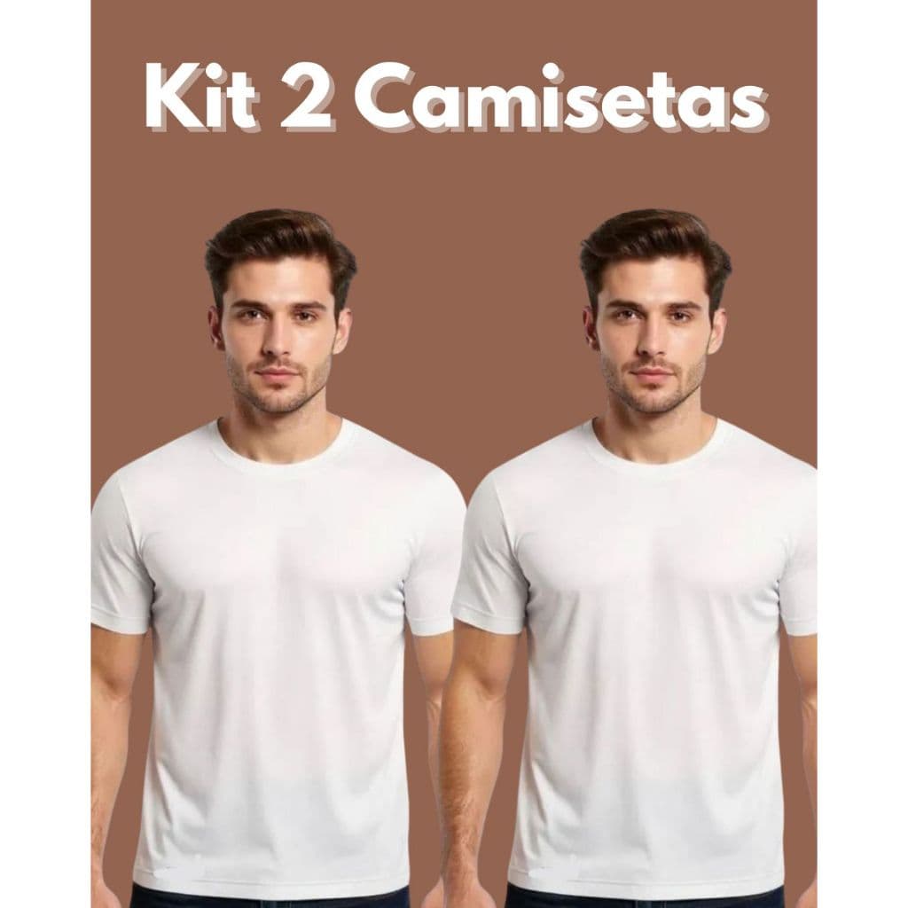 Kit 2 Camisetas Dry Fit Casual Masculino Confortável Para Academia Corrida Esportes