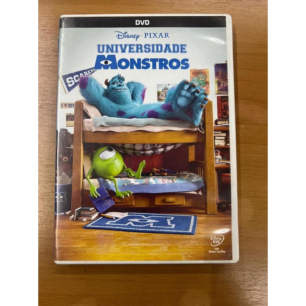DVD Universidade Monstros - Pixar Disney - Infantil/Animação - Usado