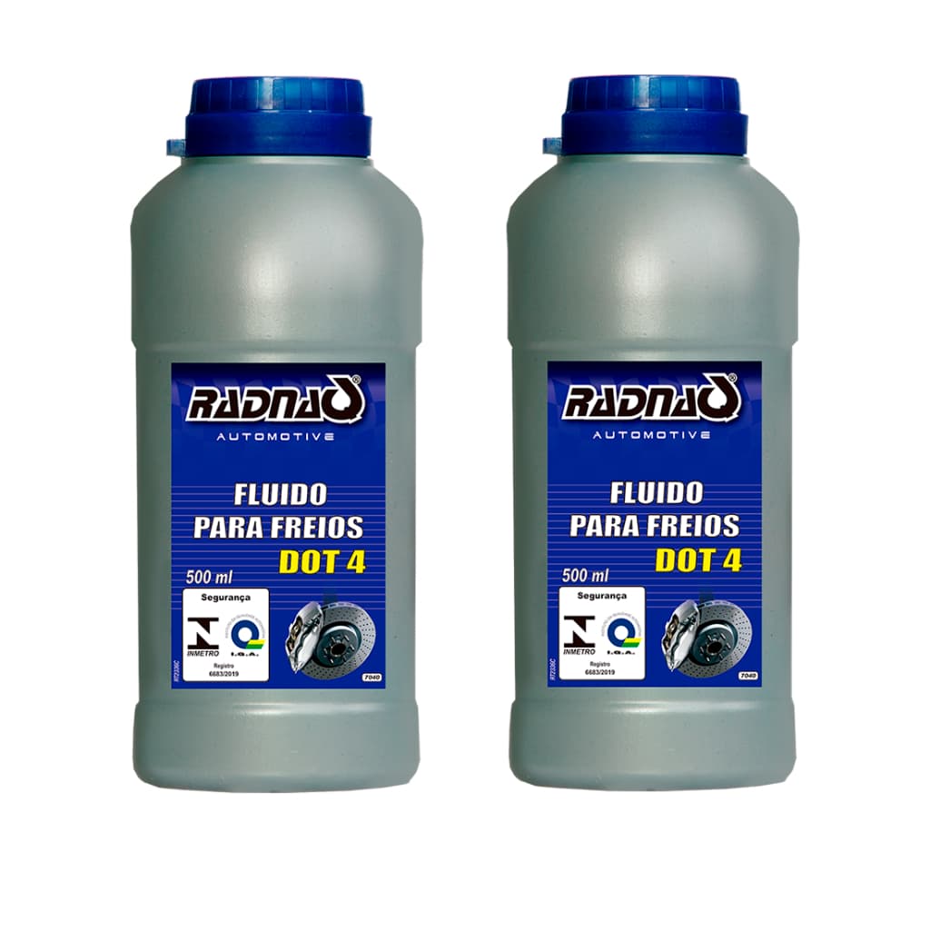 Fluido De Freio Radnaq Dot4 500ml - 02 Unidades