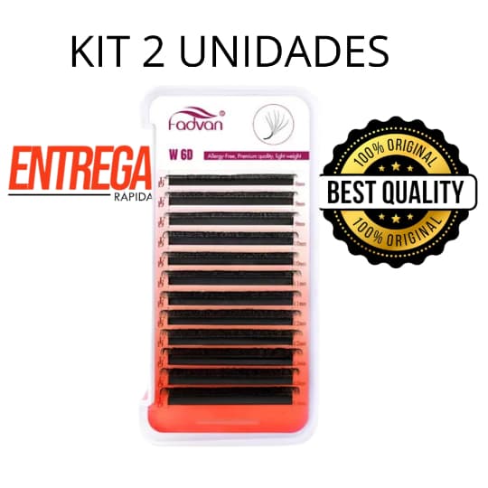 KIT FADVAN 6D Extensão Alongamento de Cílios W