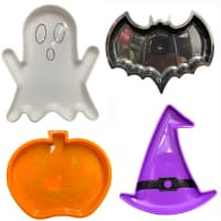 Bandeja Decorativa Festa Halloween Morcego Abobora Fatasminha Chapeu Bruxa