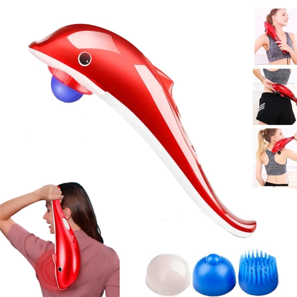 Massageador Orbital Infravermelho 26W Corporal Pescoço Costas Elétrico 110V Golfinho