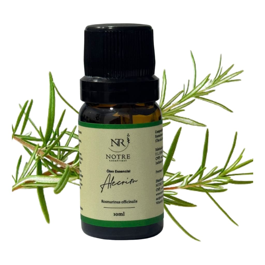 Óleo Essencial de Alecrim 100% Puro 10ml - Revigorante Físico Fortalecimento Capilar Mucolitico Aromaterapia Bem-Estar