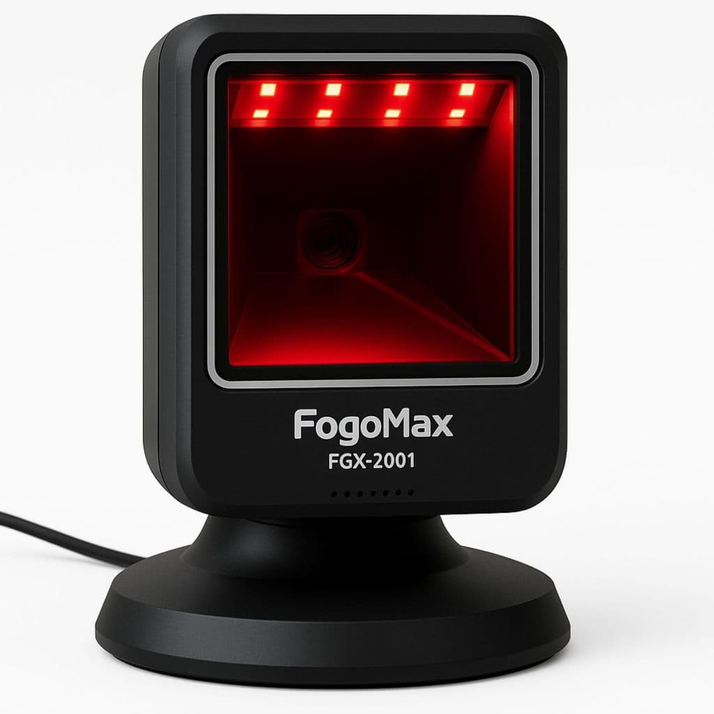 FogoMax FGX 2001 Leitor de Mesa Portátil Alta Performance Leitura Eficiente Compacto Durável Ideal para Escritório Lojas