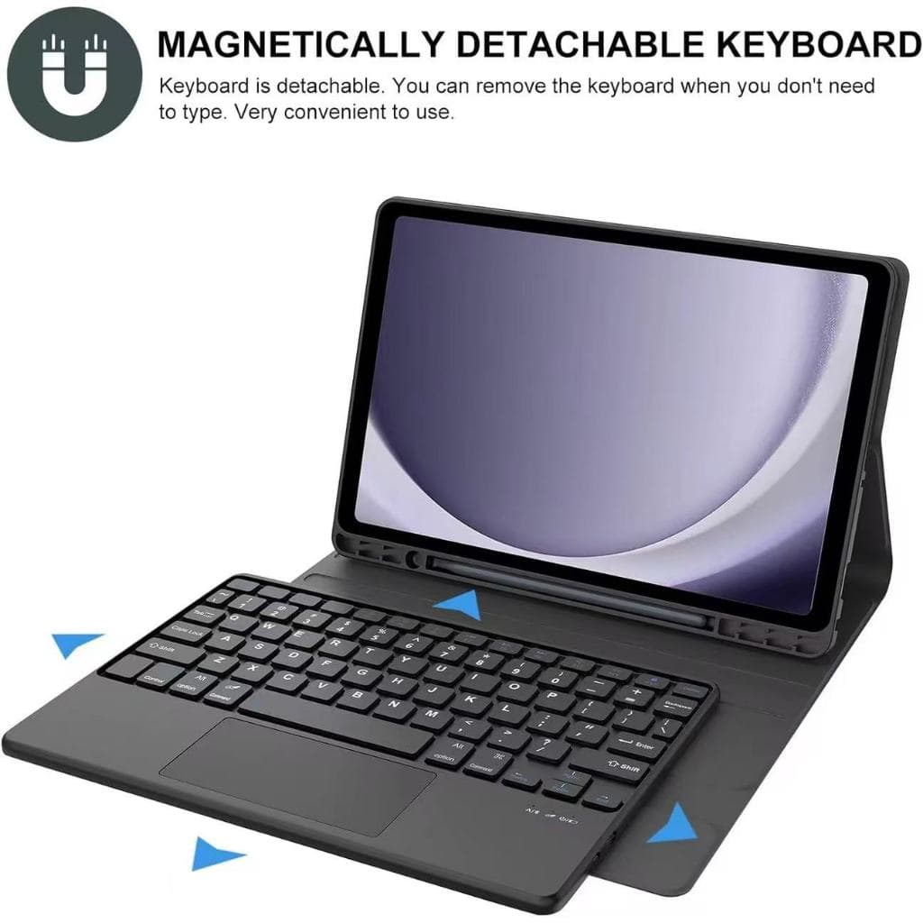 Capa Com Teclado touch para Redmi Pad SE 11'' (2023) C/ Suporte para Caneta  cor PRETA