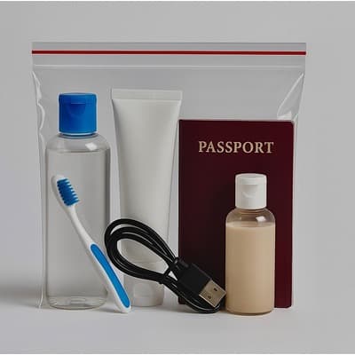 EMBALAGEM ZIP LOCK 20X20 PARA VIAGEM INTERNACIONAL (PCT COM 10 UND)