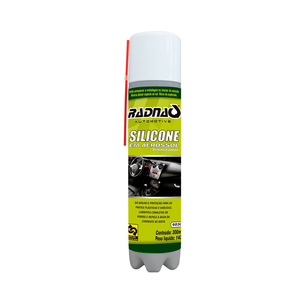 Spray Silicone Aerossol Carro Barco Esteira 300ml Unitário ou kit com até 03 unidades