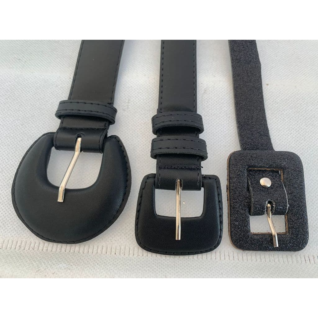 Cinto Feminino Kit com 3 Cintos preto Moda blogueira casual tendencia