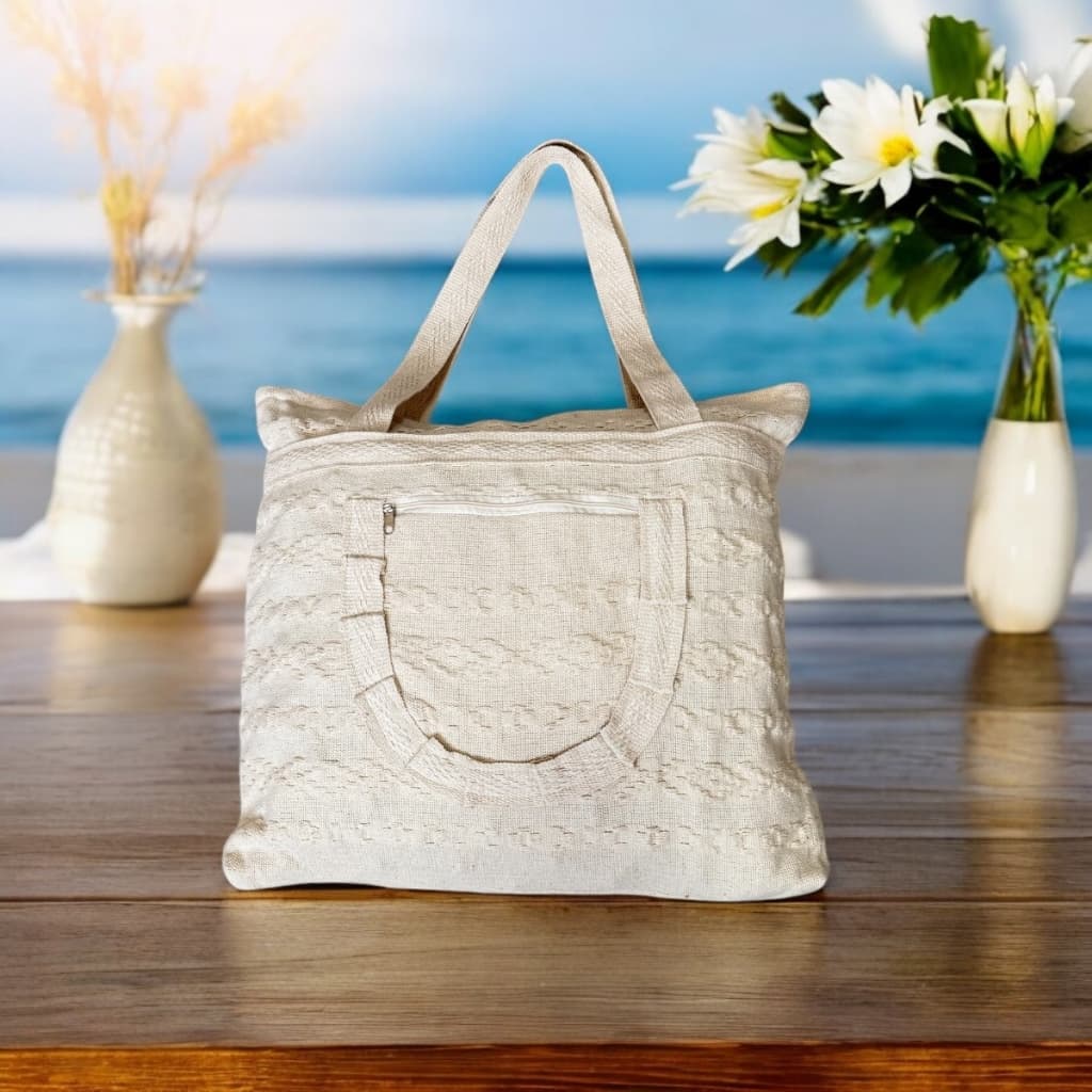 Bolsa De Praia De Algodão Feminina Resistente Promoção