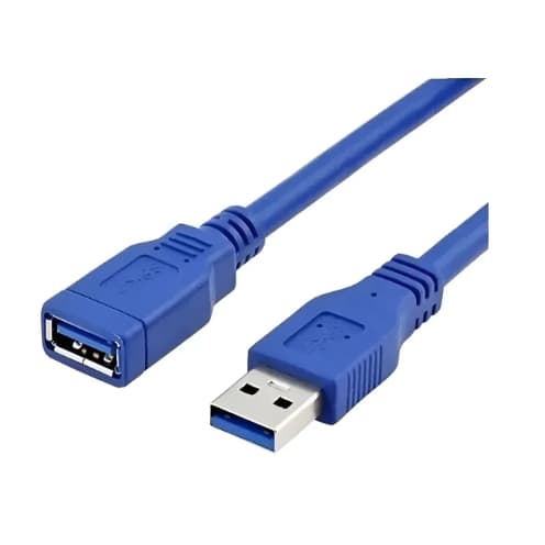 Cabo Extensor 3.0 Usb Macho X Fêmea Blindado 1 Metro Azul