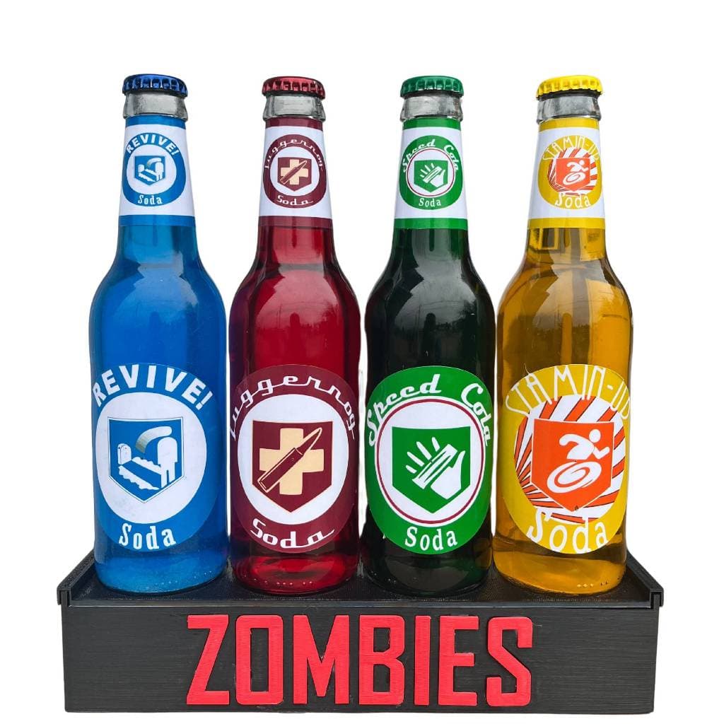 Call Of Duty Kit Base Perks 4 Garrafas Zombies Black Ops
