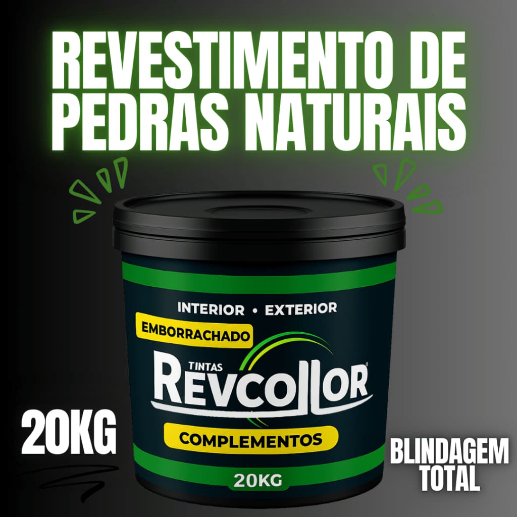 Revestimento Pedras Naturais 20Kg Acabamento Decorativo Interno Externo Fachada Parede Sofisticado