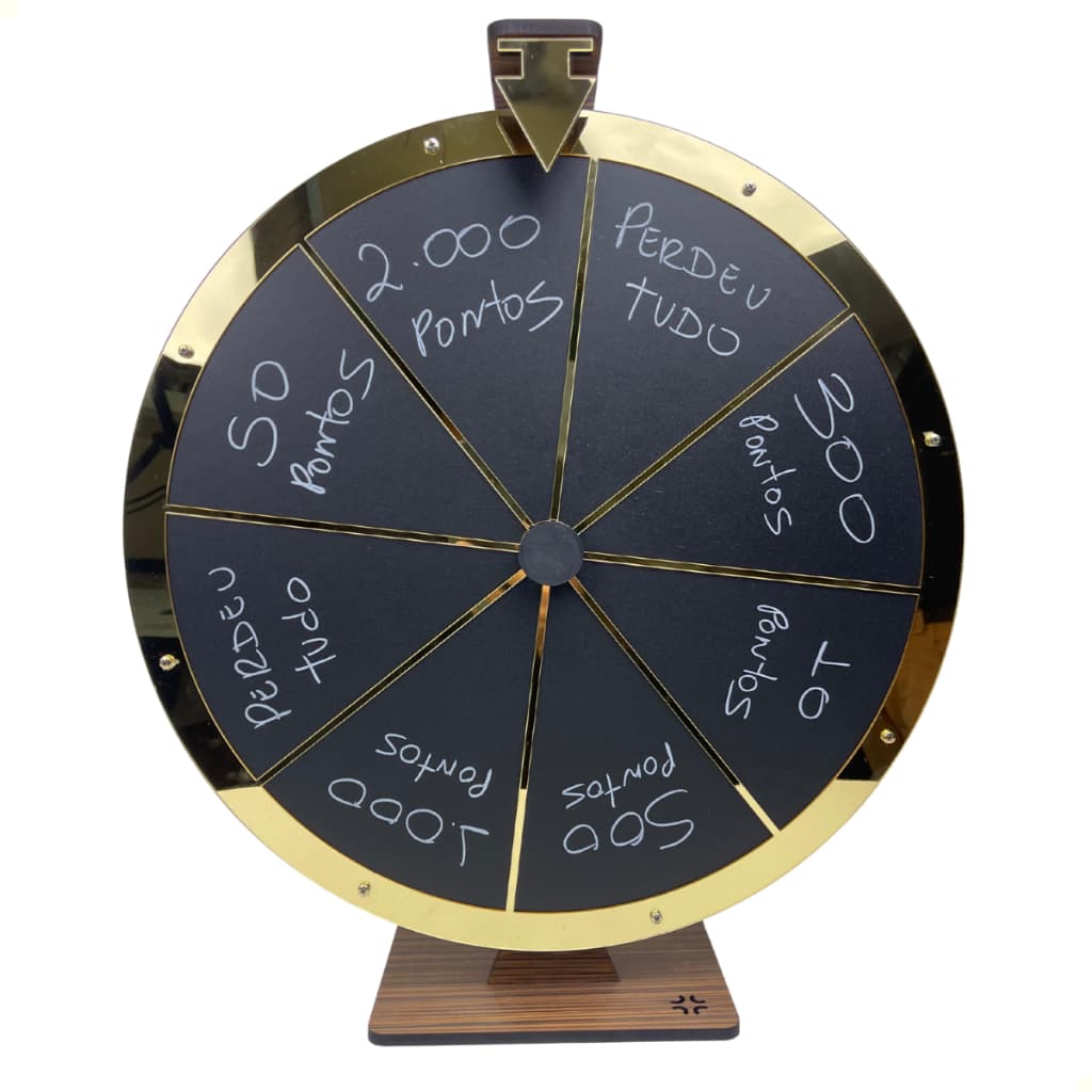 Roleta Sorte Portátil Roda Premiada Sorteio Brindes Grande