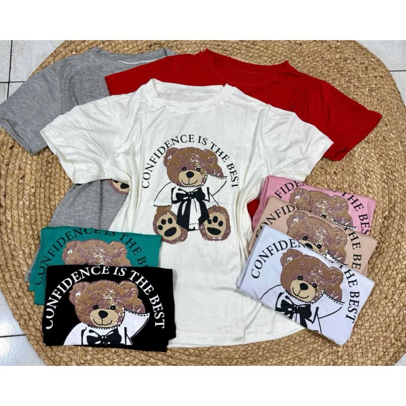 Camiseta T-shirt Feminina Estampada Urso