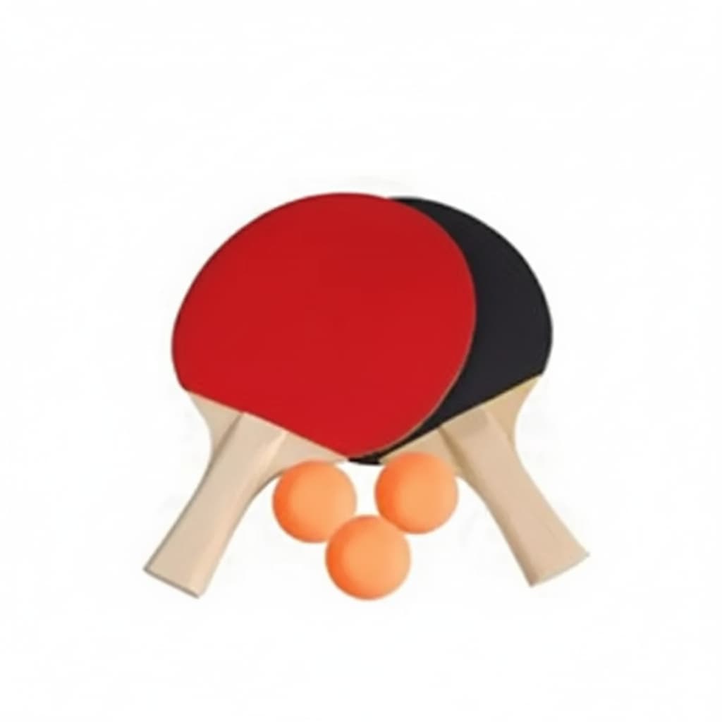 Kit de Ping pong Tenis de Mesa 2 Raquetes e 3 Bolinhas