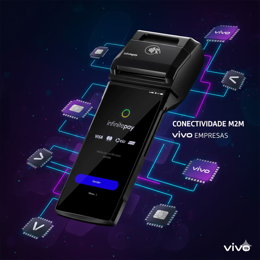 Chip Multi Operadora M2M 300 para Máquina INFINITE PAY