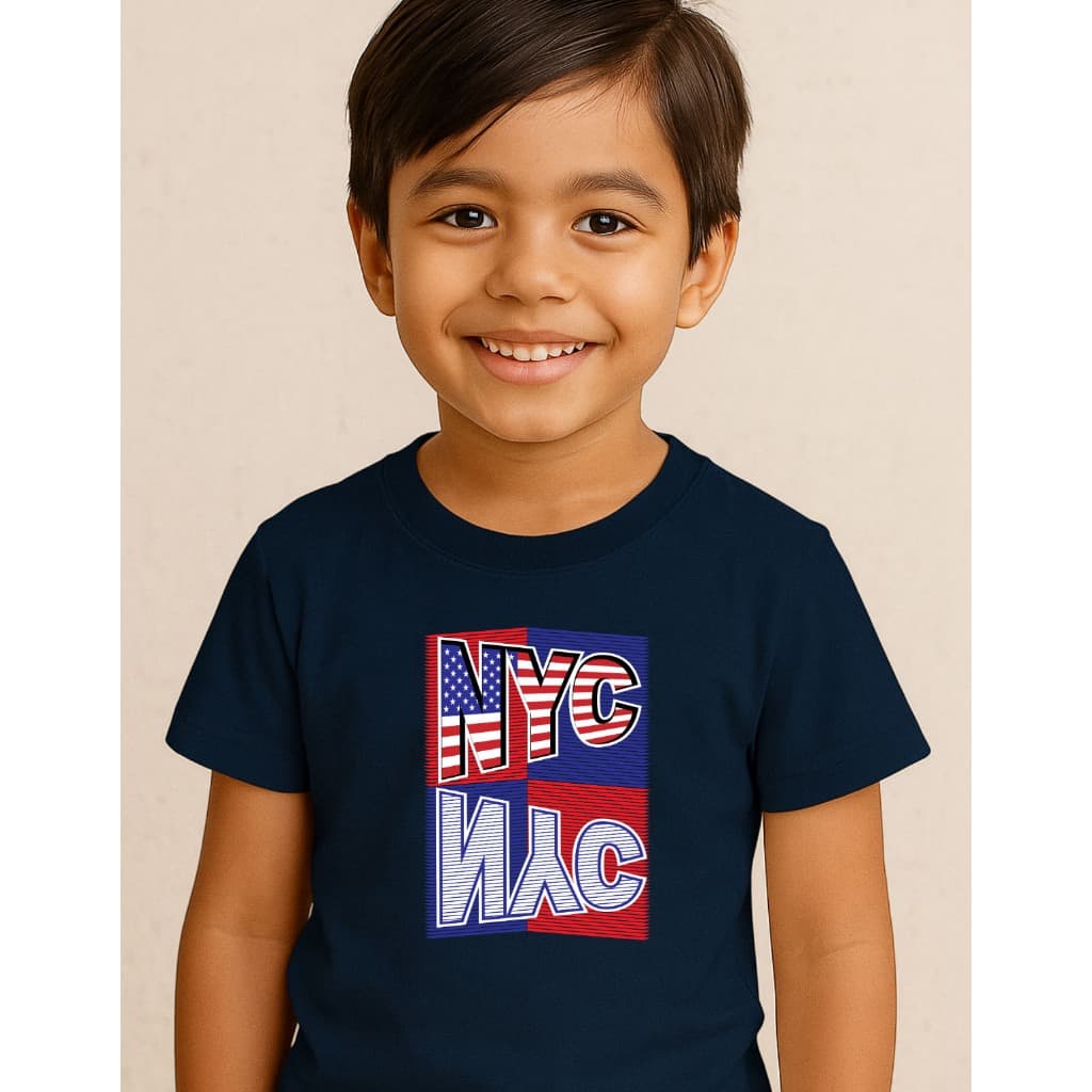 Camiseta Infantil Blusa  Menino Juvenil Estampada New York 100% Algodão