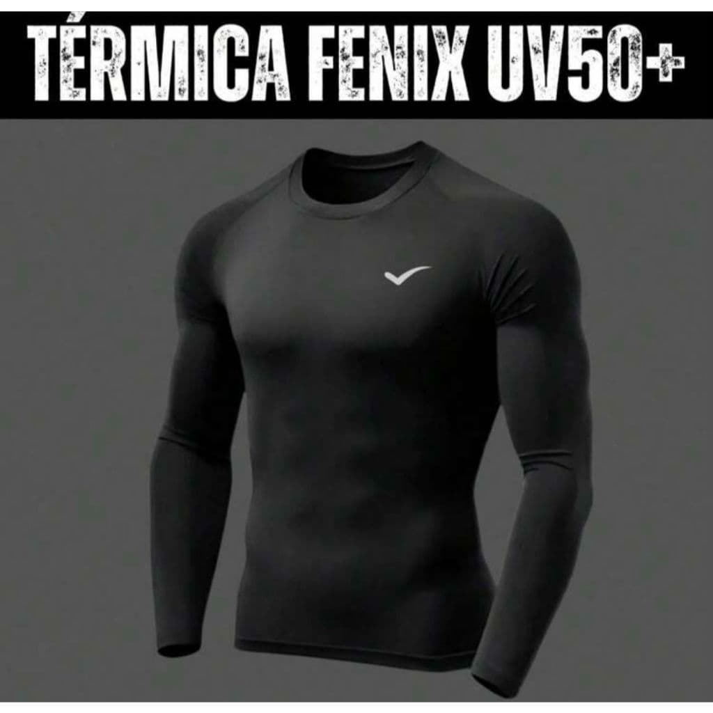 Camisa Térmica Segunda Pele Camiseta Uv Frio Calor Blusa Manga longa Masculina